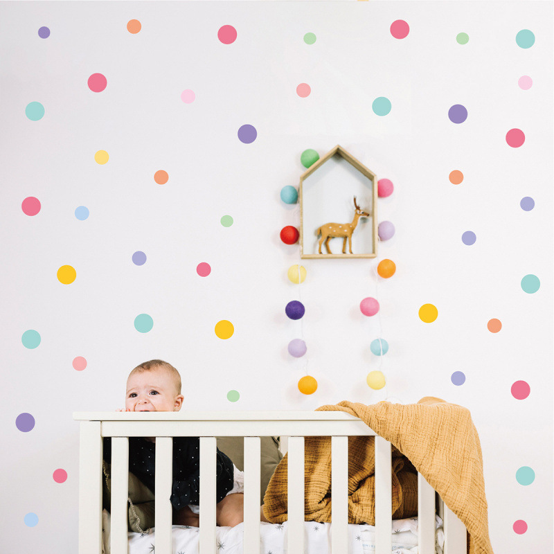 Colorful Dot Wall Sticker Self-Adhesive DIY Kindergarten Bedroom Home Wall Decoration Children's Room Decorative Wall Sticker Colorful Dot Wall Sticker Self-Adhesive DIY Kindergarten Bedroom Home Wall Decoration Children's Room Decorative Wall Sticker