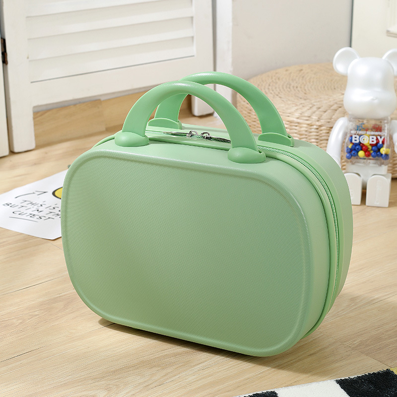 Mayorista de 7 pulgadas 14 pulgadas con patrón de logotipo maleta ABS maquillaje caja de embarque de mano bolsa de viaje maleta