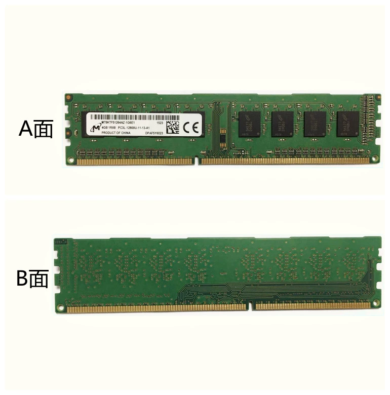Память настольная Micron DDR3L 4G 1600, планка памяти PC3L-12800U 4G с пониженным напряжением 1,35V