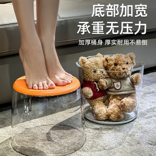 Thickened Small Stool Kidsren's Household Small Bench Living Room Coffee Table Round Stool Bathroom Non-Slip Shoe Changing Low Stool Plastic Chair