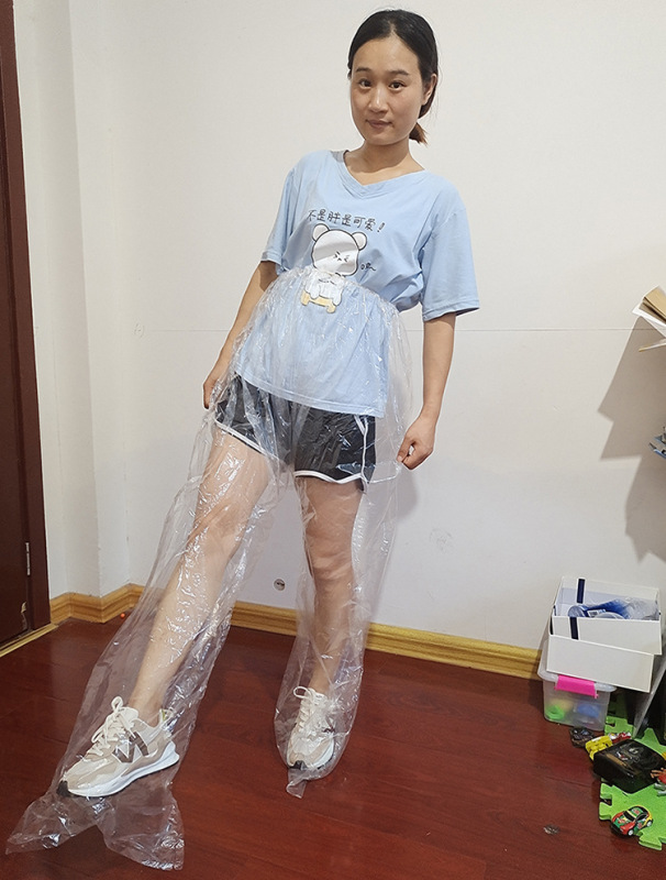 一次性雨衣分体成人男女透明雨衣裤全身一体式防暴雨漂流雨披|undefined