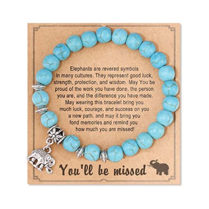 Fashion Elephant natural stone Beaded Bracelets
