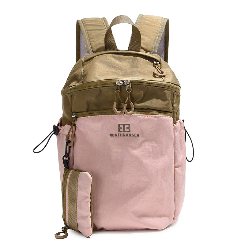 Mochila de montaña de senderismo, mochila de color contrastante transfronteriza, mochila de viaje al aire libre, mochila ligera.