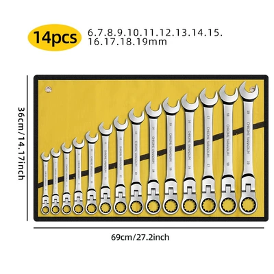 bag set, complete tool set | Mühərrik tənzimləmə alətləri - 14pcs-yellow-cloth-bags
