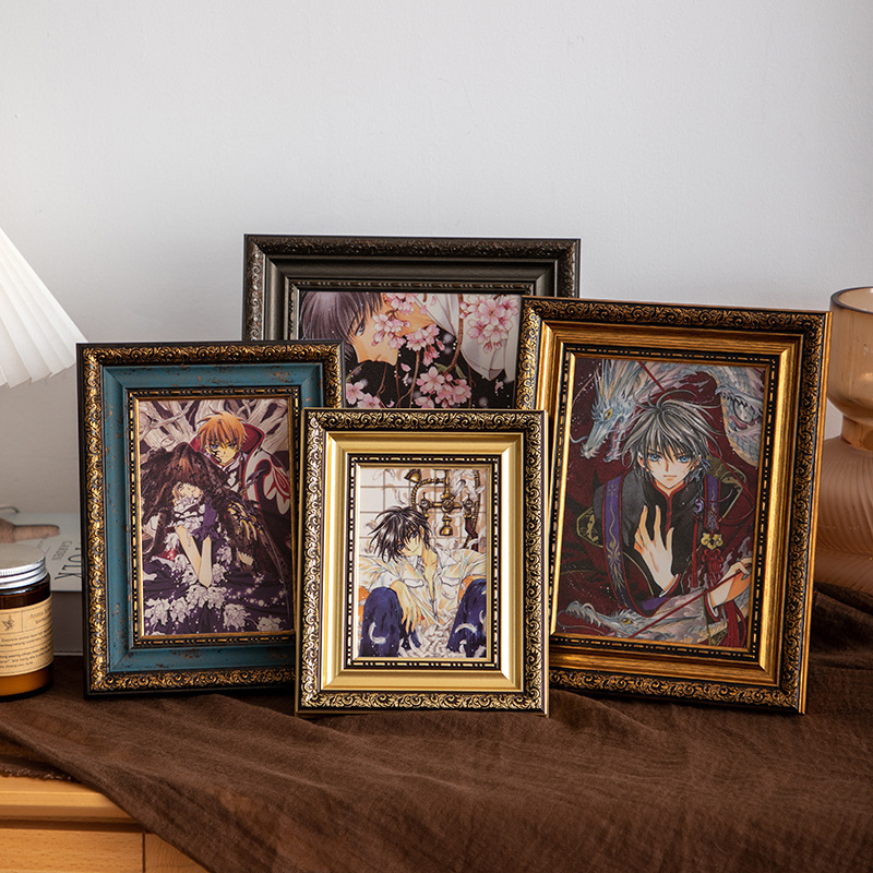 Creative Retro Photo Frame Display Stand Gift, Anime Light Painting, Two-Dimensional Photo Frame, High-End Frame Creative Retro Photo Frame Display Stand Gift, Anime Light Painting, Two-Dimensional Photo Frame, High-End Frame