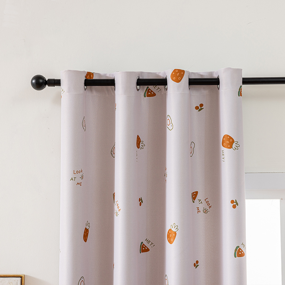 Comercio exterior transfronterizo impresión de frutas anillo de hierro cortina rosa cortina pequeña Amazon TEMU fábrica directa