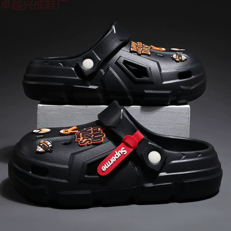 Пещерная обувь мужская 2024 летняя пляжная обувь нескользящая, легкая толстая подошва