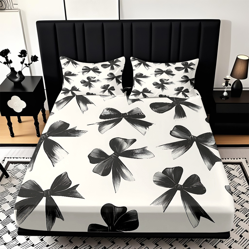 TEMU / JIT abrasión cama caseta serie de arco multicolor impresión digital 3D ropa de cama para dibujar se puede ajustar