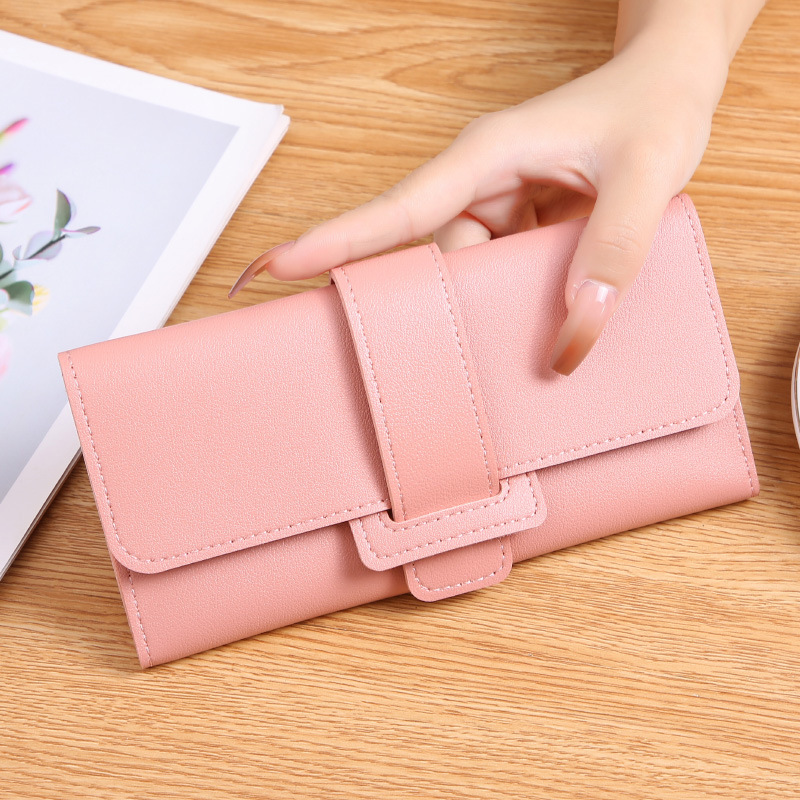 [Event Promotion] Wallet Women's Long 70% off Flip Small Fresh Coin Position Multifunctional Buckle Wallet Foreign Trade