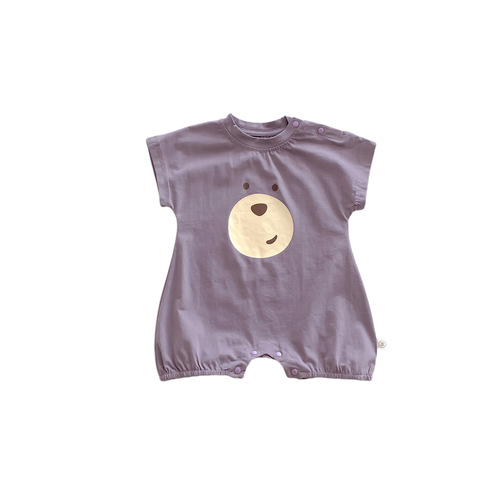 Ins style Korean version of the same type of baby clothes for boys and girls. Newborn summer thin style trendy cartoon jumpsuit