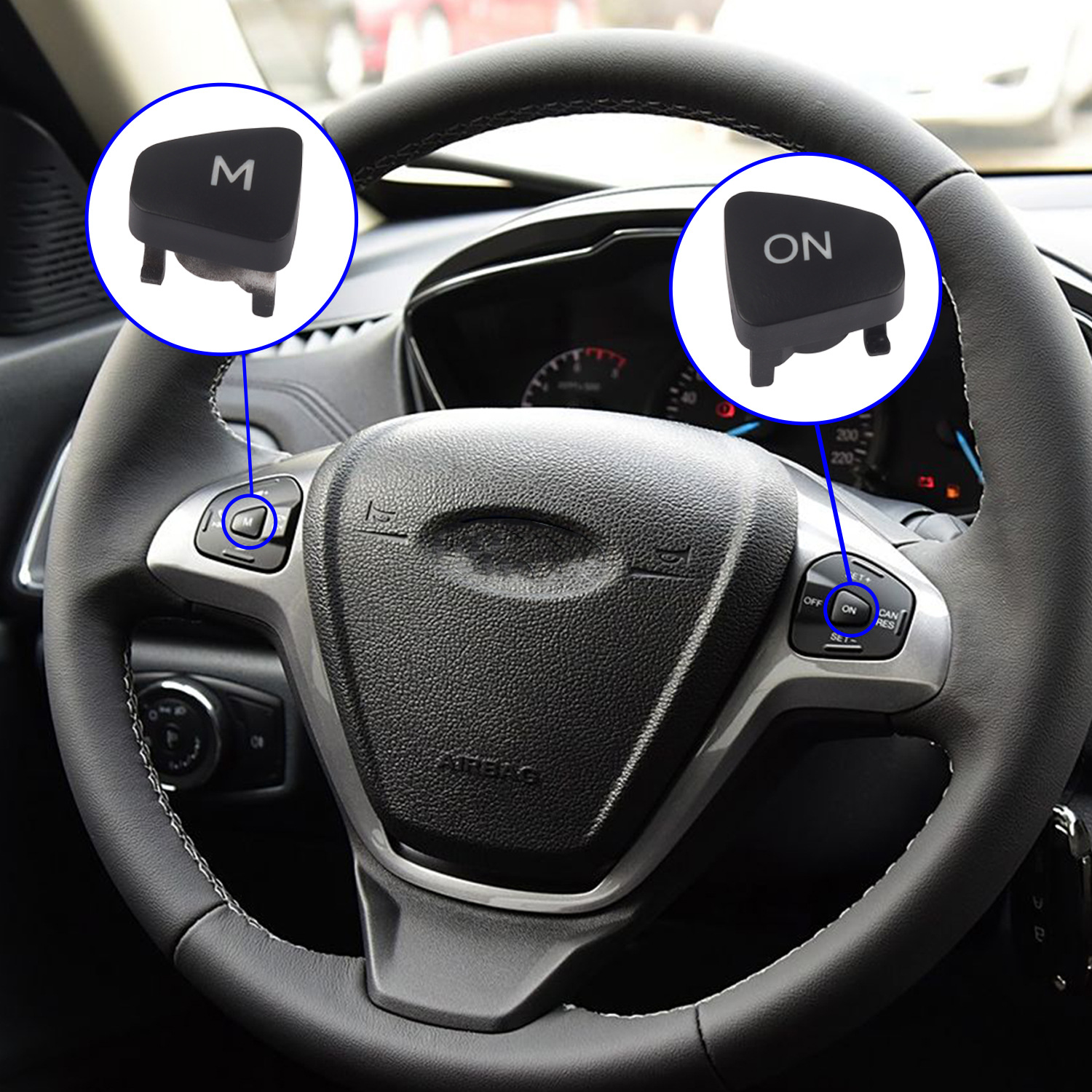Suitable for Escort Audio Switch m Button Cruise Control Switch on Button m Button on Button Steering Wheel Button