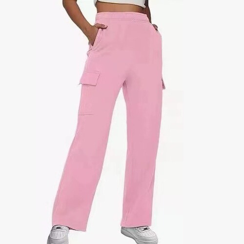 Women's Autumn/Winter Work Pants Loose Straight Wide Leg High-Waist Slimming New Casual Sporty Pants