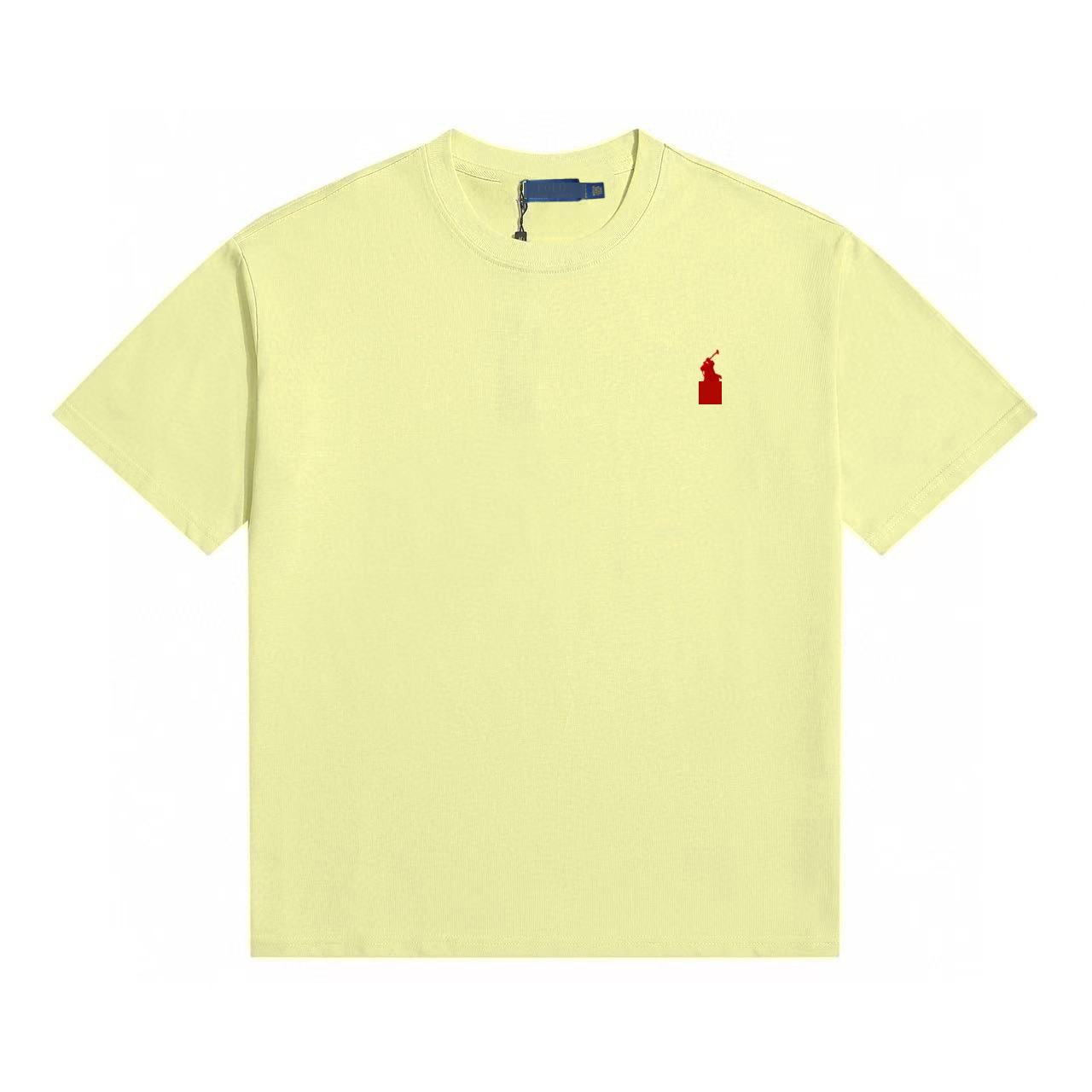 티셔츠 카키 레드 라벨