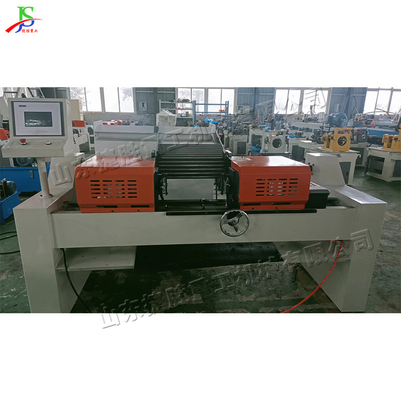 Máquina de biselado de doble extremo de tubería de acero inoxidable de alimentación automática máquina de fresado de ángulo de tubería hidráulica de doble extremo equipo de biselado de tubería