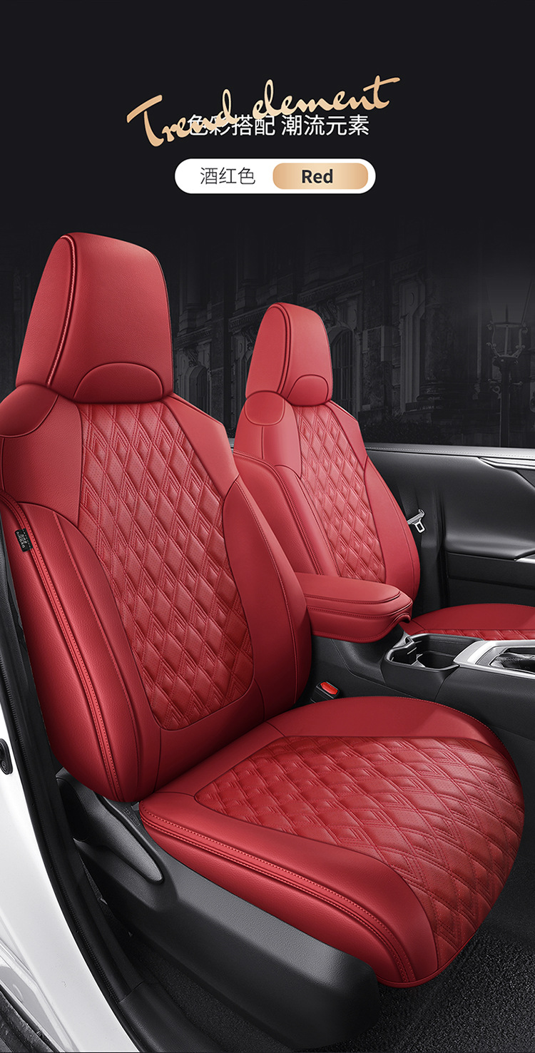 Diamond leather seat cover car seat cushion new high-end seat cushion cover four seasons universal all-inclusive special seat cover breathable