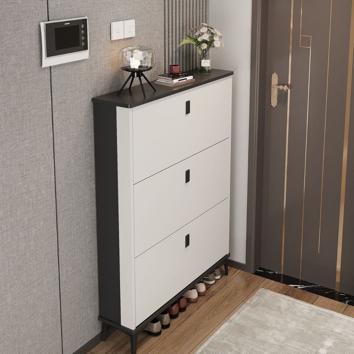 라이트 럭셔리 화이트 70*24*120 "더블 슈즈]