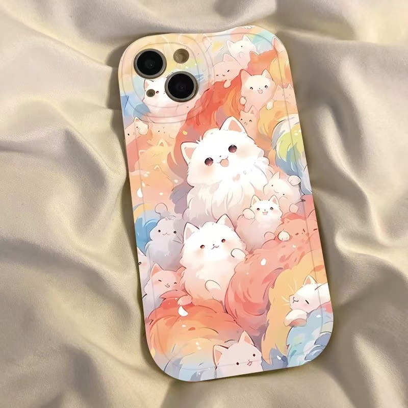 Pequeña chica gorda-blanco-ZX1 gato nube