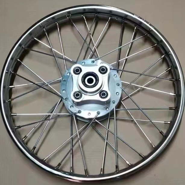 Cg125 Motorcycle Zj Zhujiang Wheel Hub 36-Hole Steel Wire Retro Modified Front and Rear Grille Assembly Men's Motorcycle