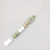 Cartoon pacifier for mother and baby, silica gel teether for correct bite, lanyard holder, suitable for import