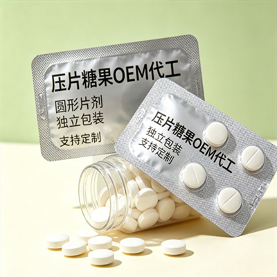 独立包装纳豆地龙压片糖果特殊膳食压片糖果批发代发 食品酒水厂家批发实拍图