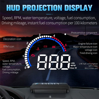 Hud Head-Up Display Obd Vehicle HUD