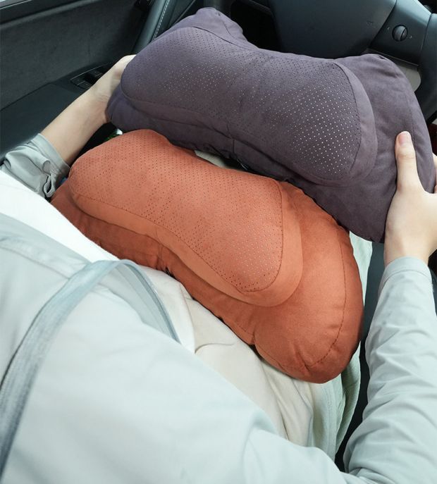 TK International Amazon Car Headrest and Lumbar Support Neck Pillow, Maybach-style Car Seat Pillow, Four-season Horn Pillow
