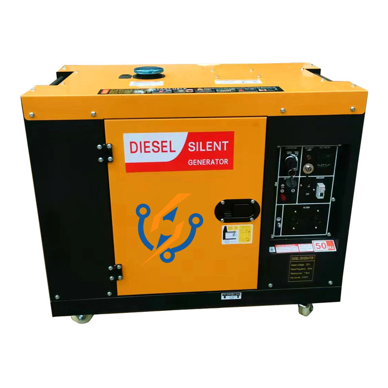 Generador doméstico pequeño de 10KW monofásico 220V trifásico 380V generador diesel de cilindro único 12.kva