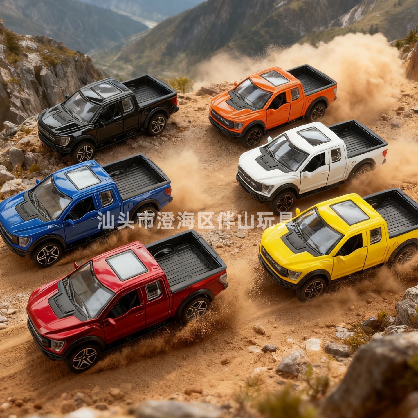 Cross-Border Children's Alloy Car Model Simulation Pull-Back Pickup Truck Alloy Toy Boy High-End Gift Wholesale