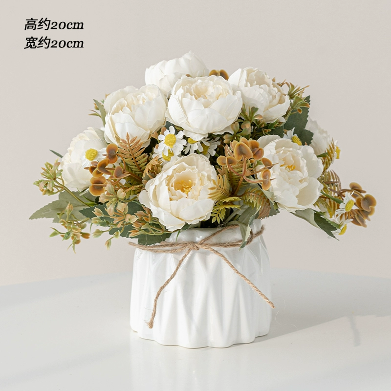 Nordic simulation flower decorative flower decorative flower room fake flowers fake flower plastic flower dining table flower bionic bionic flower bleaching flowers