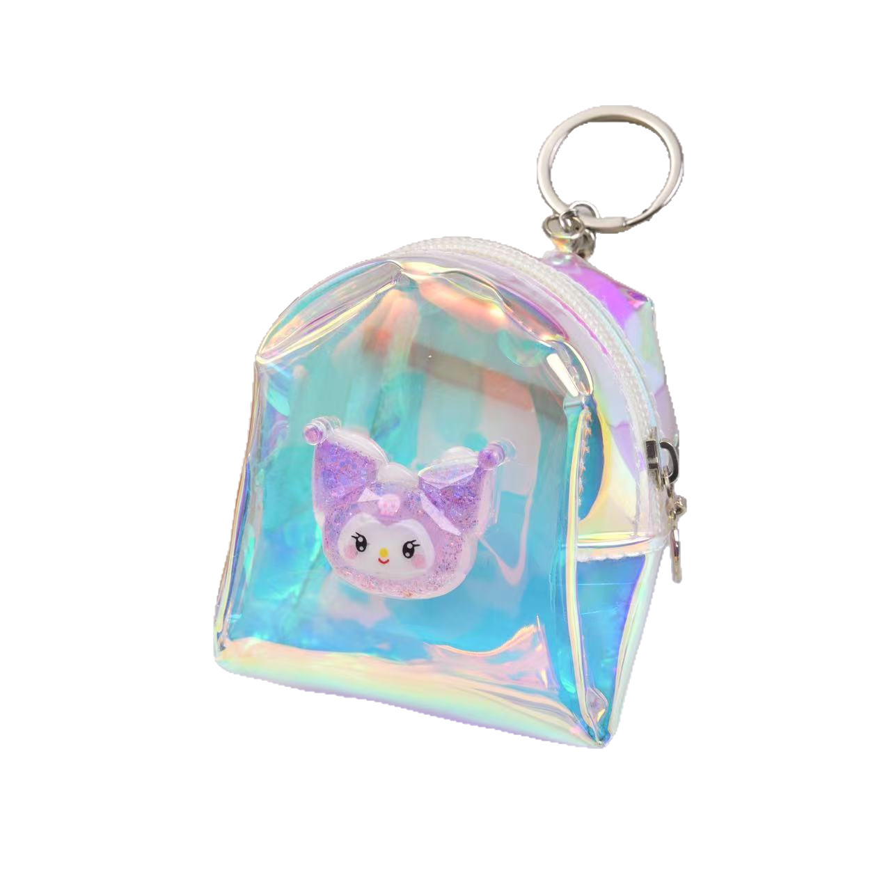 Monedero transparente estilo jelly, mini