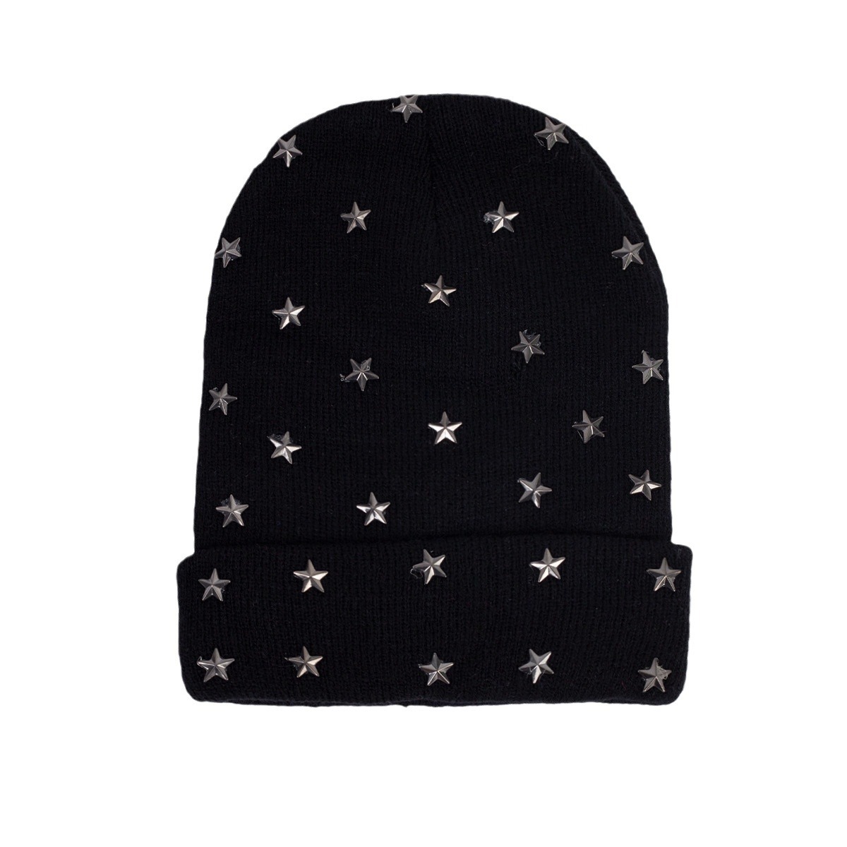 Nieuwe gebreide muts Herfst en winter Warme wollen muts Ster gebreide heren- en dameskoude muts Pullover muts_voghion.com