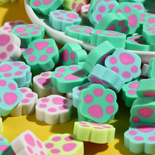 卡通切片创意猫爪橡皮擦跨境不留痕橡皮擦小学生奖品礼品套装赠送