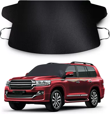 Universal Car Snow Cover, Sunshade, Car snow shield - black-car-snow-cover-600d-oxford-fabric-with-black-coating-large-size-140160120
