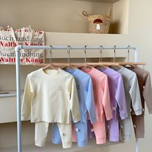 280G儿童秋衣秋裤套装男童宝宝透气女童保暖内衣中大童家居服秋冬