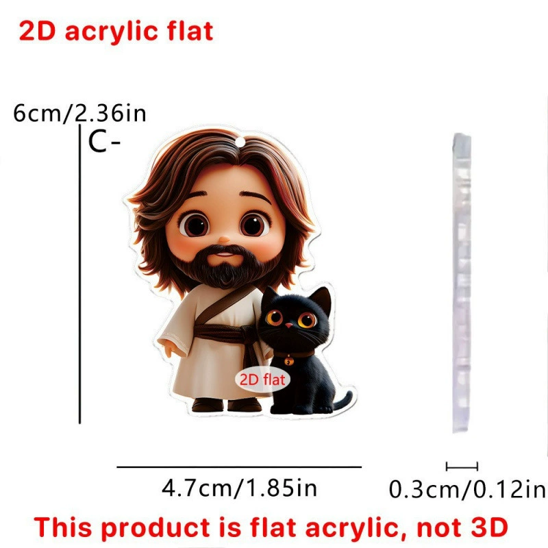 Трансграничный Хэллоуин Карнавал Дикая природа Семья 2D Плоский акриловый рюкзак Брелок Маленькая подвеска Автомобильная подвеска