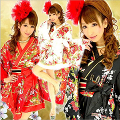 Women's Formal Kimono-Style Nightgown, Long Design, Modernized Traditional Kimono for Cosplay, Photo Shoots, and Cozy Home Wear