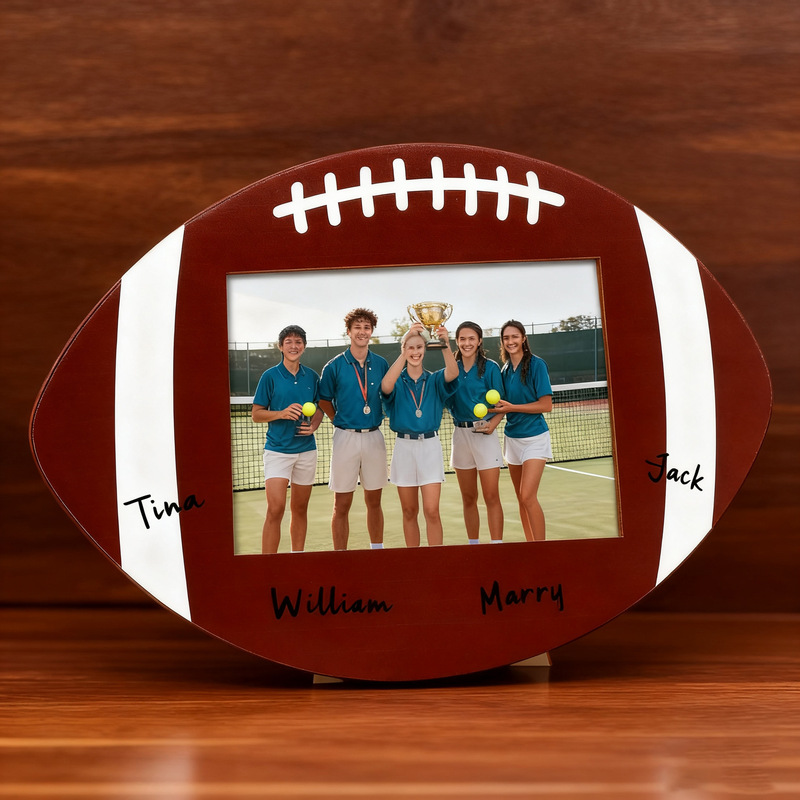 Wooden Ball-Themed Photo Frames, Sports-Themed Wooden Products, Desktop Ornaments, Player Commemorative Gifts, Wooden Products, Cross-Border Hot-Selling Items