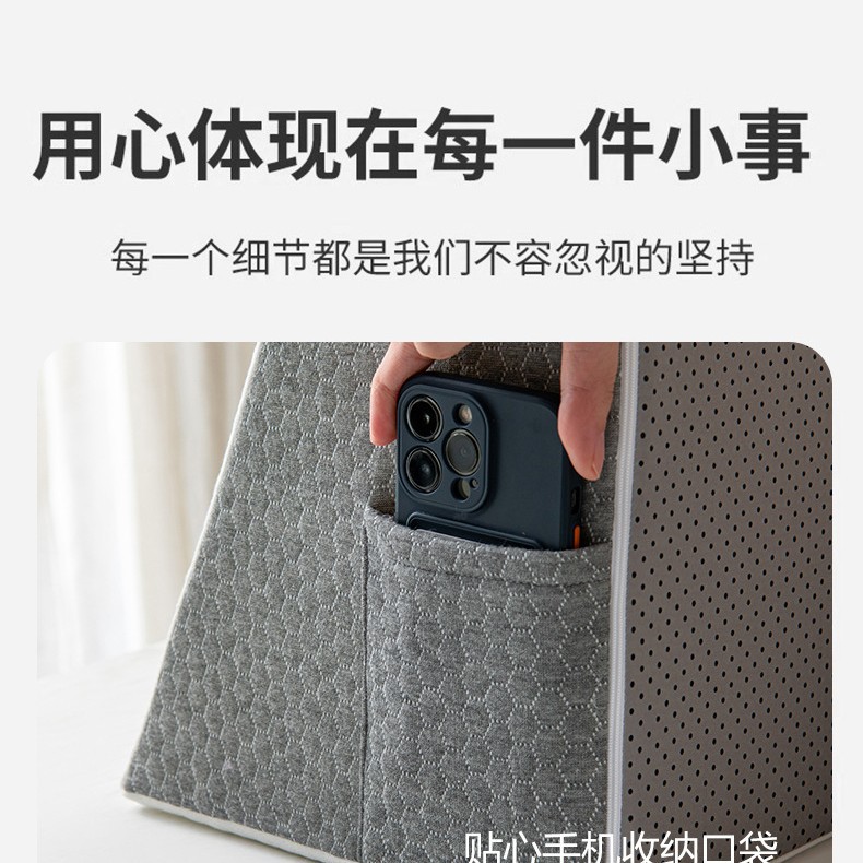 Elderly People's Backrest Semi-Lying Care Posture Cushion, Gastric Esophageal Reflux Slope Mattress, Anti-Acid Reflux Pillow, Triangle Pillow Cushion