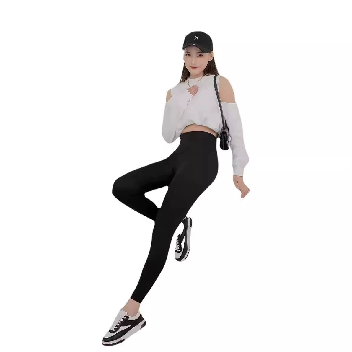 Пан Desc: перевод не должен включать слова wholesale, cross-border or marketplaces. The input: "Made in China Duo Xiaowei supermodel 5.0 Barbie shaping pants cropped pants all-match MADE IN CHINA leggings"