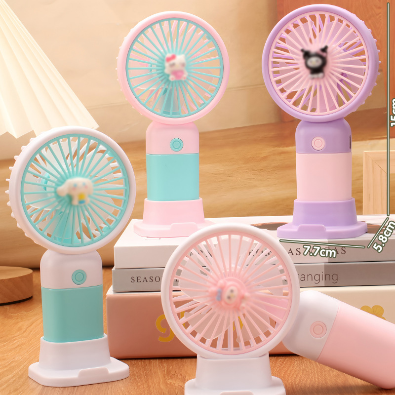人気のハンドヘルドファンフルーツフラワー漫画 USB ハンドヘルド小型ファンポータブル屋外サイレントデスクトップ小型ファン|undefined
