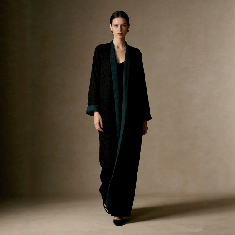 Issey Miyake High-End Embroidered Pleated Trench Coat for Women, Versatile Printed Commuter Style, Regional Specialty Clothing Robe