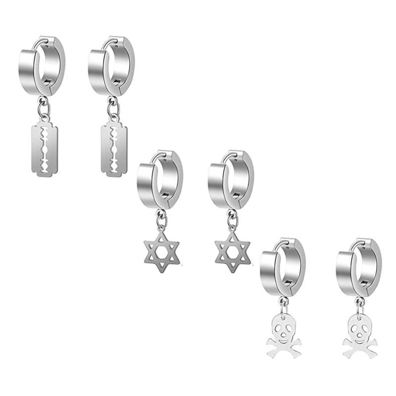 Pointed titanium steel lip stud product view