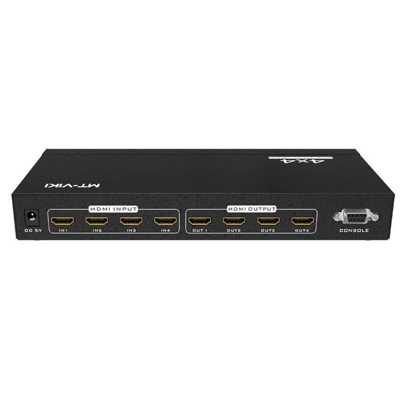 Матрица HDMI Matsuwei с переключателем разделения высокого разрешения 4 входа, 4 выхода, с пультом дистанционного управления, версия 2.0
