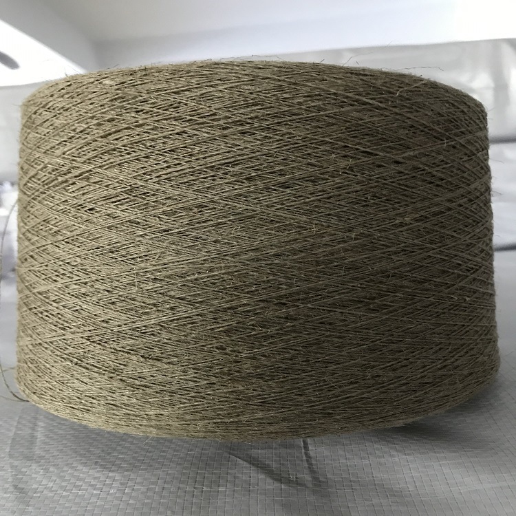 法国雨露有机亚麻纱线5NM/1亚麻纱线编织精纺手工制作透气