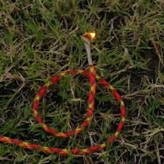 Cross-border best-selling 25feet fire-starting hemp rope outdoor barbecue fire-starting tool camping waxed fire-starting rope Paracord