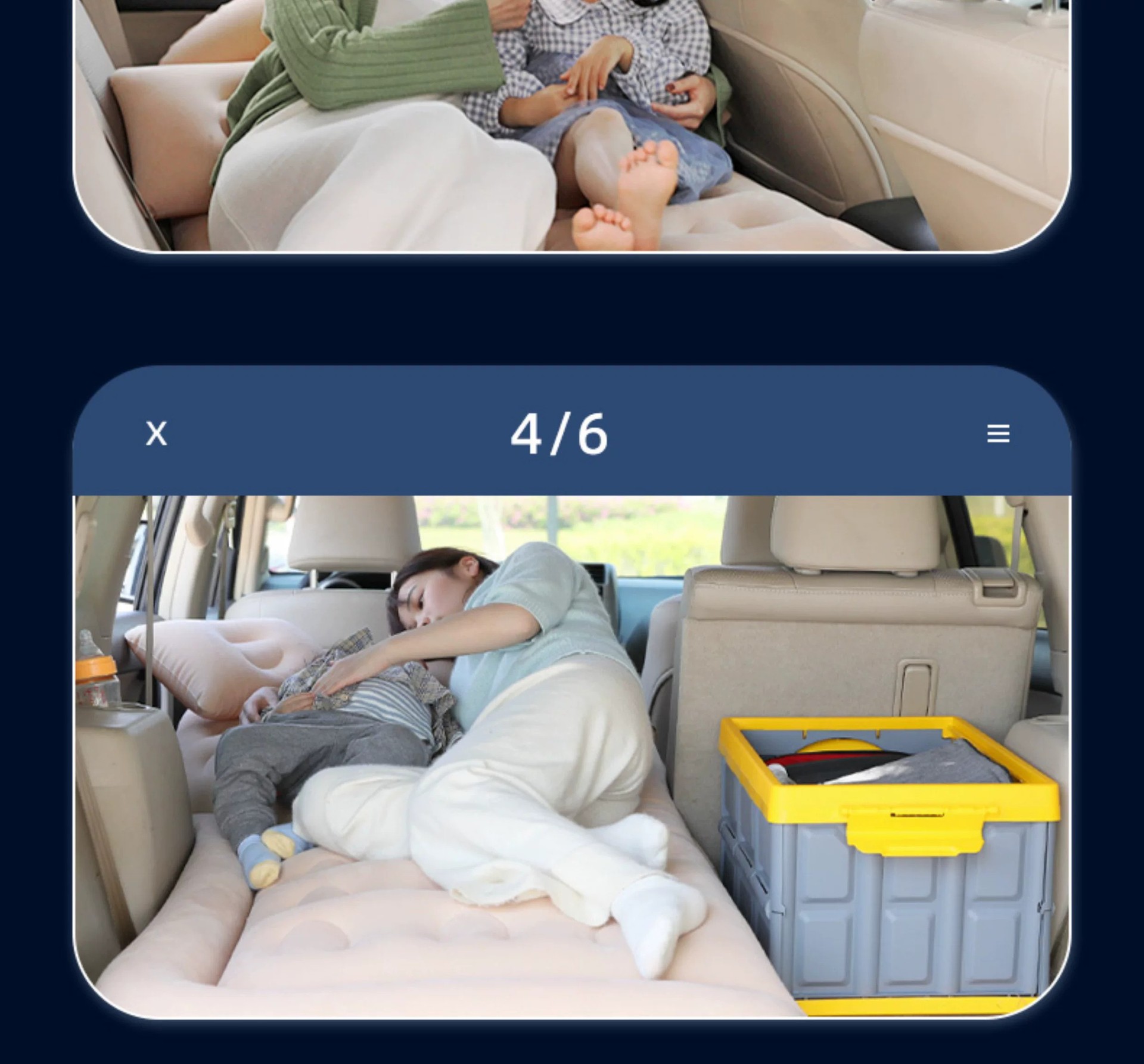 Prado Inflatable Bed Suitable for Car Use, Inflatable Mattress for Car Back Seat, Trunk Sleeping Pad, Car Bed