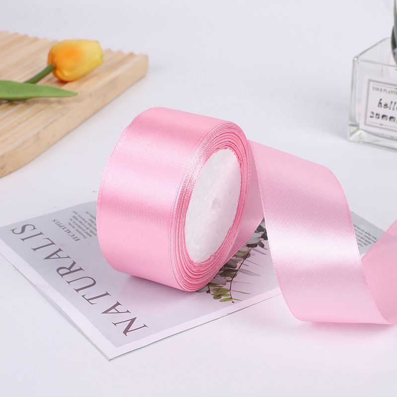 Cinta de poliéster de color de 5cm Diy decoración de boda, ramo de cinta, embalaje de regalo, cinta de cinta, fábrica de cinta al por mayor