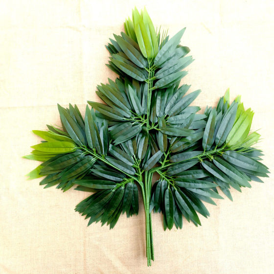 Simulated Bamboo Leaves Glued Fake Bamboo Branches Bamboo Leaves Plastic Green Small Bamboo Leaves Artificial Bamboo Leaves Landscape Bamboo Decoration Wholesale