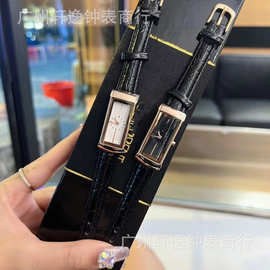 小金表女批发Y圣S罗女表杨树林L兰蓝宝石鳄鱼皮石英中古系列腕表