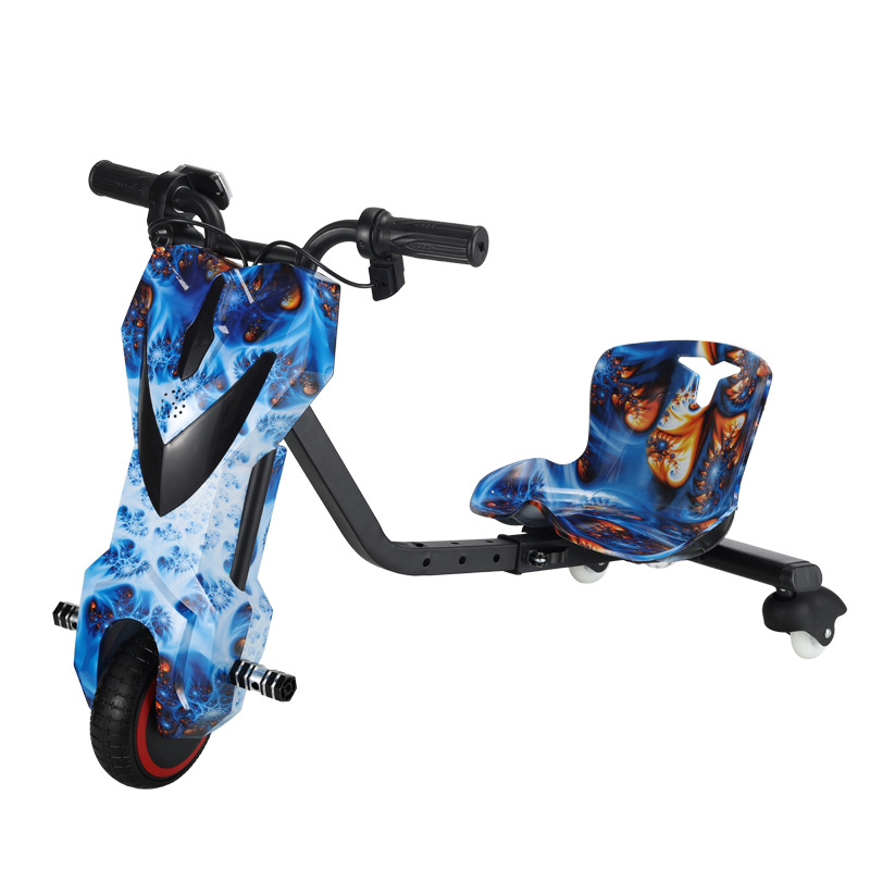 Vehículo de deriva transfronterizo para niños de tres ruedas al aire libre vehículo de equilibrio eléctrico de kart deriva coche de juguete de cola de lanzamiento [Productos de calidad] image 9